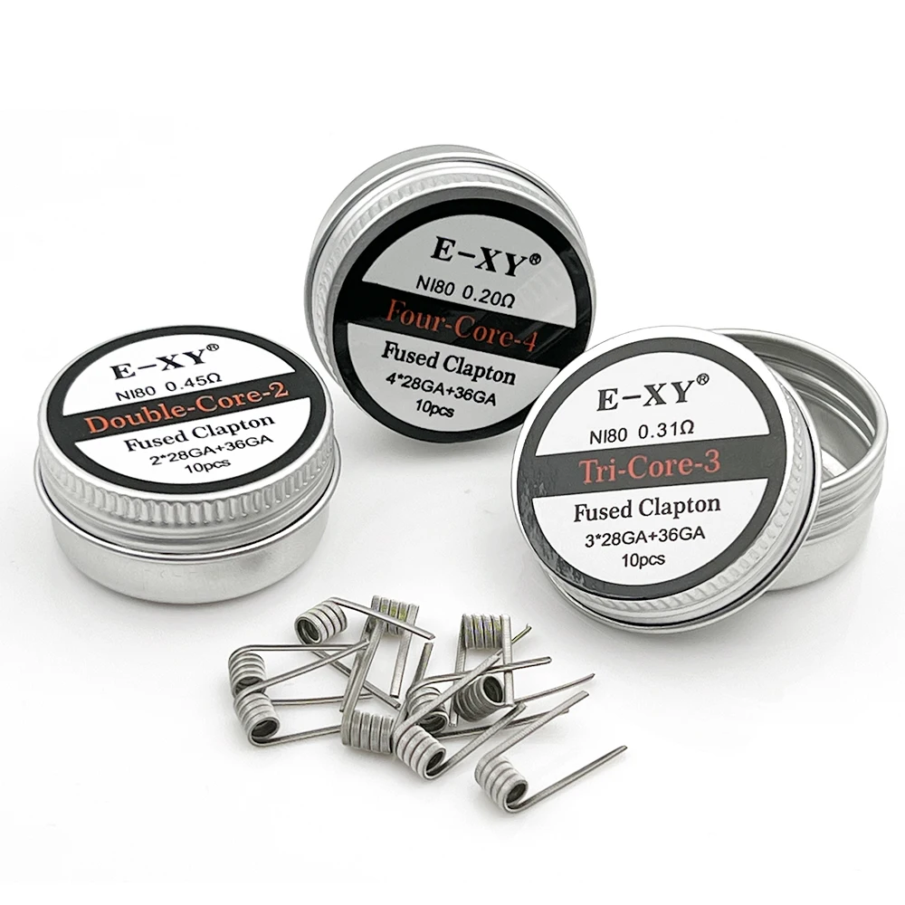 Clapton Wire Pre Built - 10 шт./кор. Ni80 готовая катушка 28GA