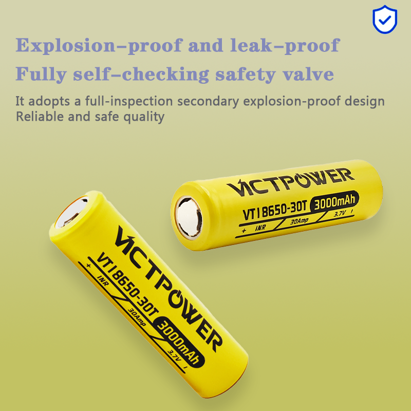 Vape Battery 18650 - 30A непрерывный дренажный аккумулятор Vicpower 18650-30T,
