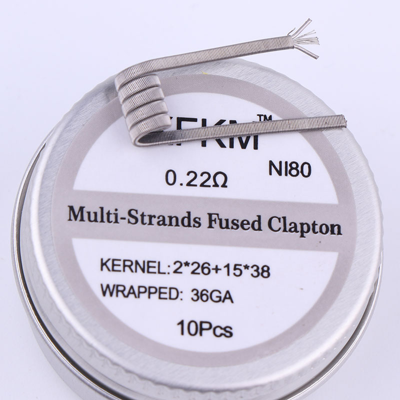 Новинка XFKM 10 шт./кор. NI80  – обзор и цена Clapton Wire Pre Built